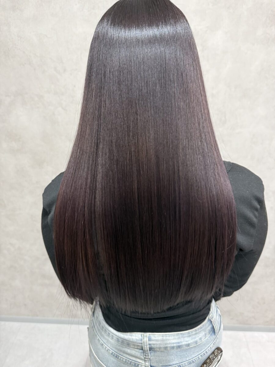 若見え艶髪ストレートヘア